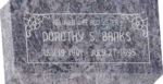 16 inch x 8 inch x 3 inch Flat Granite Headstone in Bahama Blue with design SD-104