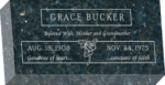 16 inch x 8 inch x 3 inch Flat Granite Headstone in Emerald Pearl with design F-109