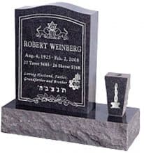 Serp Top Upright Headstone