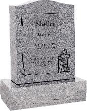 18inch_x_6inch_x_24inch_Serp_Top_Upright_Headstone_polished_top,_front_and_back_with_24inch_Base_in_Grey_with_design_SD-114 18inch_x_6inch_x_24inch_Serp_Top_Upright_Headstone_polished_top,_front_and_back_with_24inch_Base_in_Grey_with_design_SD-114
