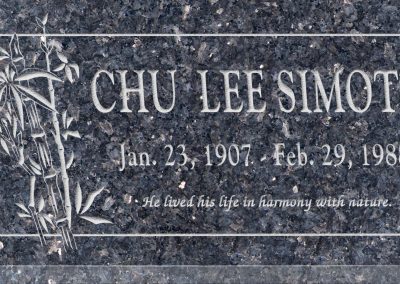 24inch_x_12inch_x_3inch_Flat_Granite_Headstone_in_Blue_Pearl_with_design_B-12