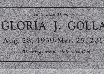 24inch_x_12inch_x_3inch_Flat_Granite_Headstone_in_Grey_with_design_B-0