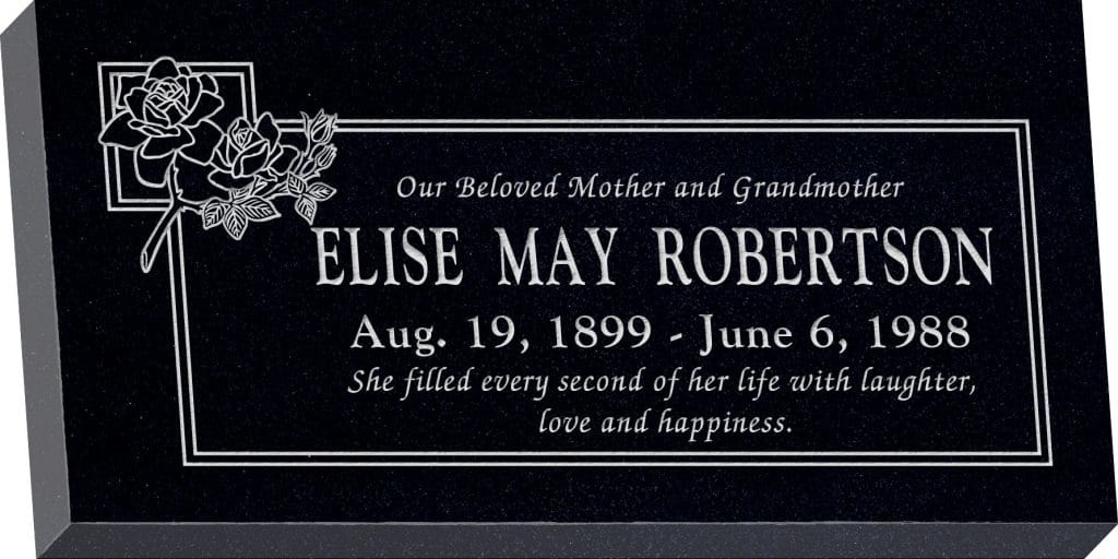 Endearments Sample Headstone Endearments Terms of Endearment
