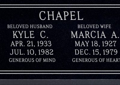 24inch_x_12inch_x_3inch_Flat_Granite_Headstone_in_Imperial_Black_with_design_F-117