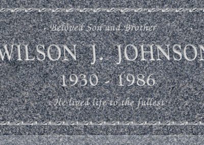 24inch_x_12inch_x_3inch_Flat_Granite_Headstone_in_Imperial_Grey_with_design_B-3