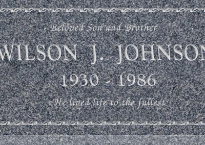 24inch_x_12inch_x_3inch_Flat_Granite_Headstone_in_Imperial_Grey_with_design_B-3