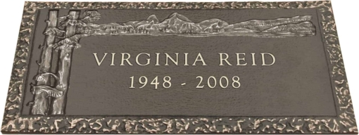 24x12 Dark Bronze Mountain Scene 1 Front Perspective
