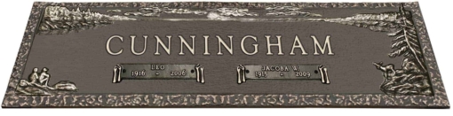 44x14 Dark Bronze Lake Female without Base Front Perspective