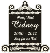 Birdcage-1-Pet-Memorial-in-Imperial-Black-(PM110BK) Birdcage-1-Pet-Memorial-in-Imperial-Black-(PM110BK)