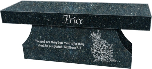 Emerald Pearl Cremation Bench