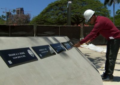 Hawaii Fallen Law Enforcement Officer Memorial Installation