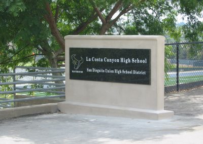 La Costa Canyon High School sign