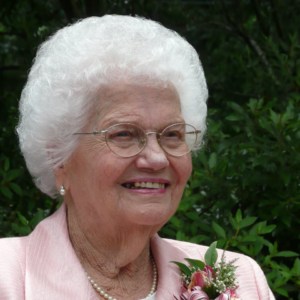 Photo of Mildred Kinnaird on her 90th birthday