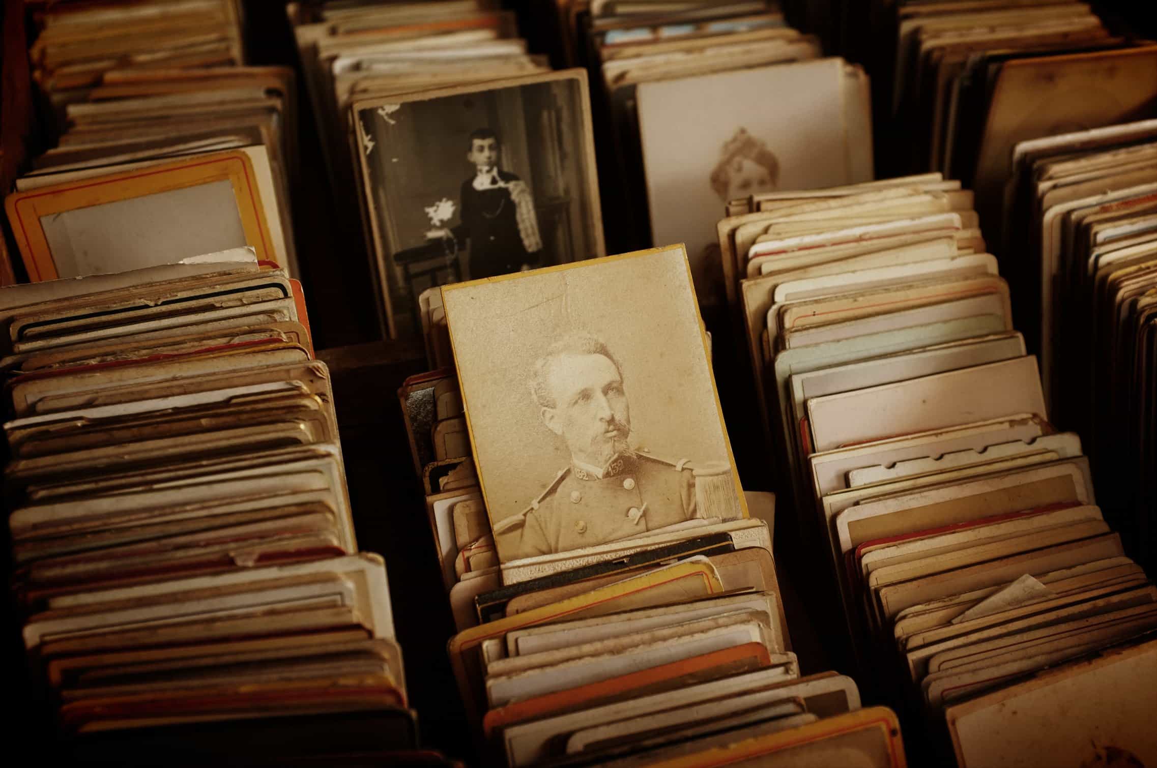 Picture of a man in uniform revealed among a large collection of antique photos