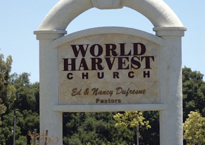 World Harvest Church Sign